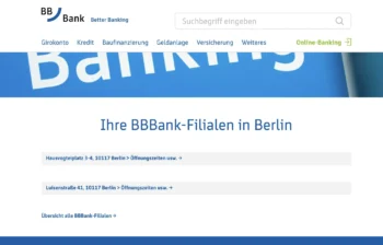 Standorte der BBBank in Berlin