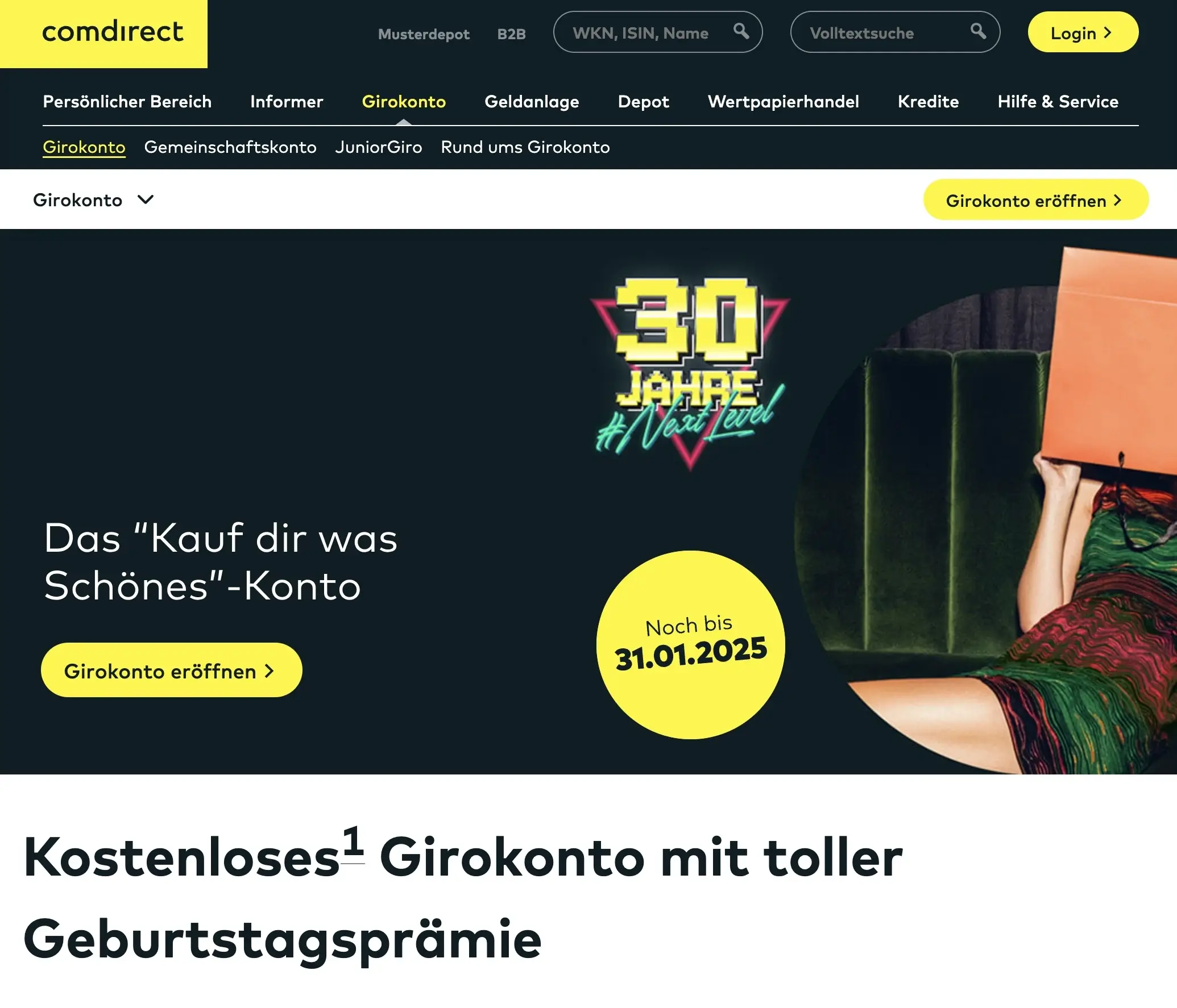 comdirect Girokonto