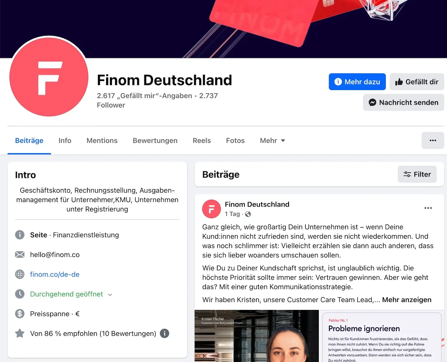 Finom Deutschland Facebook