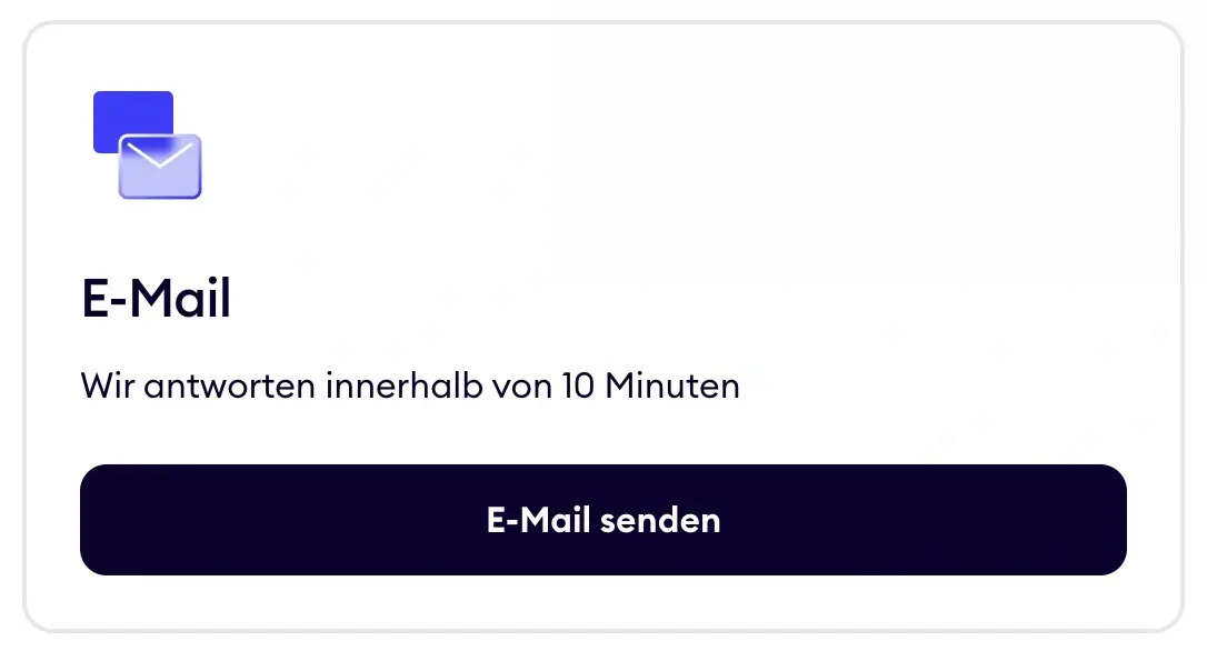 Kontakt per E-Mail bei Finom