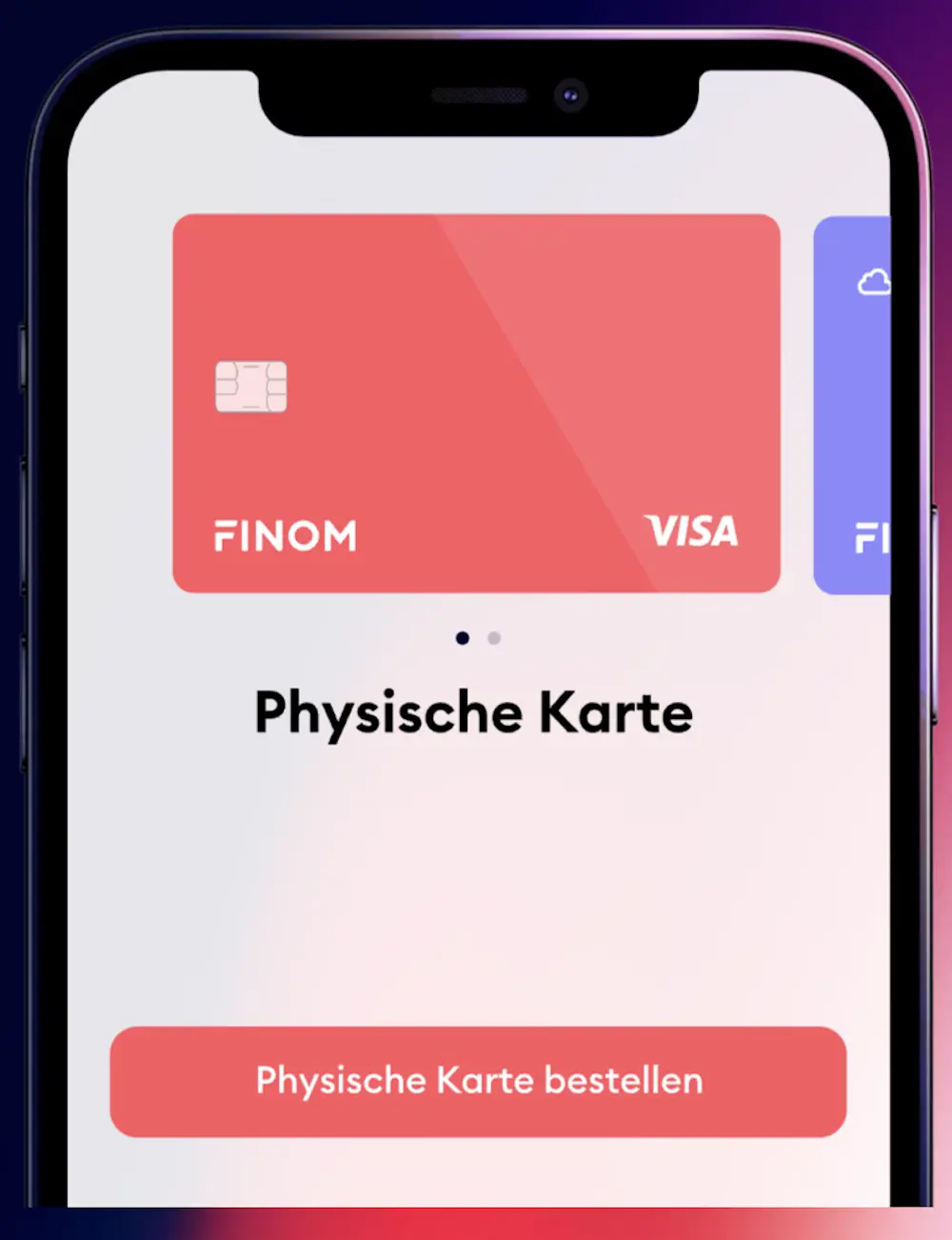 Physische Karte bei FINOM