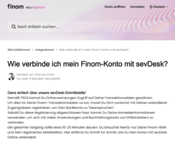 Finom und sevDesk vereinfachen die Finanzverwaltung für Unternehmer und Freiberufler.
