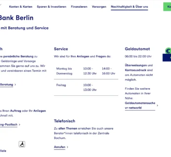 Standorte der GLS Bank in Berlin