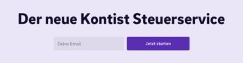 Anmeldung bei der Kontist Steuerberatung