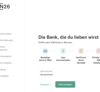 N26 Business Kontoeröffnung