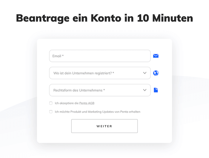 Penta Konto in 10 Minuten beantragen