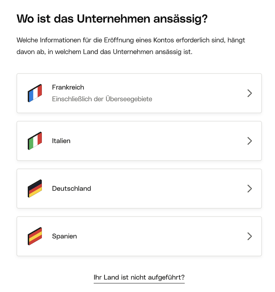 Kontoeröffnung bei Qonto