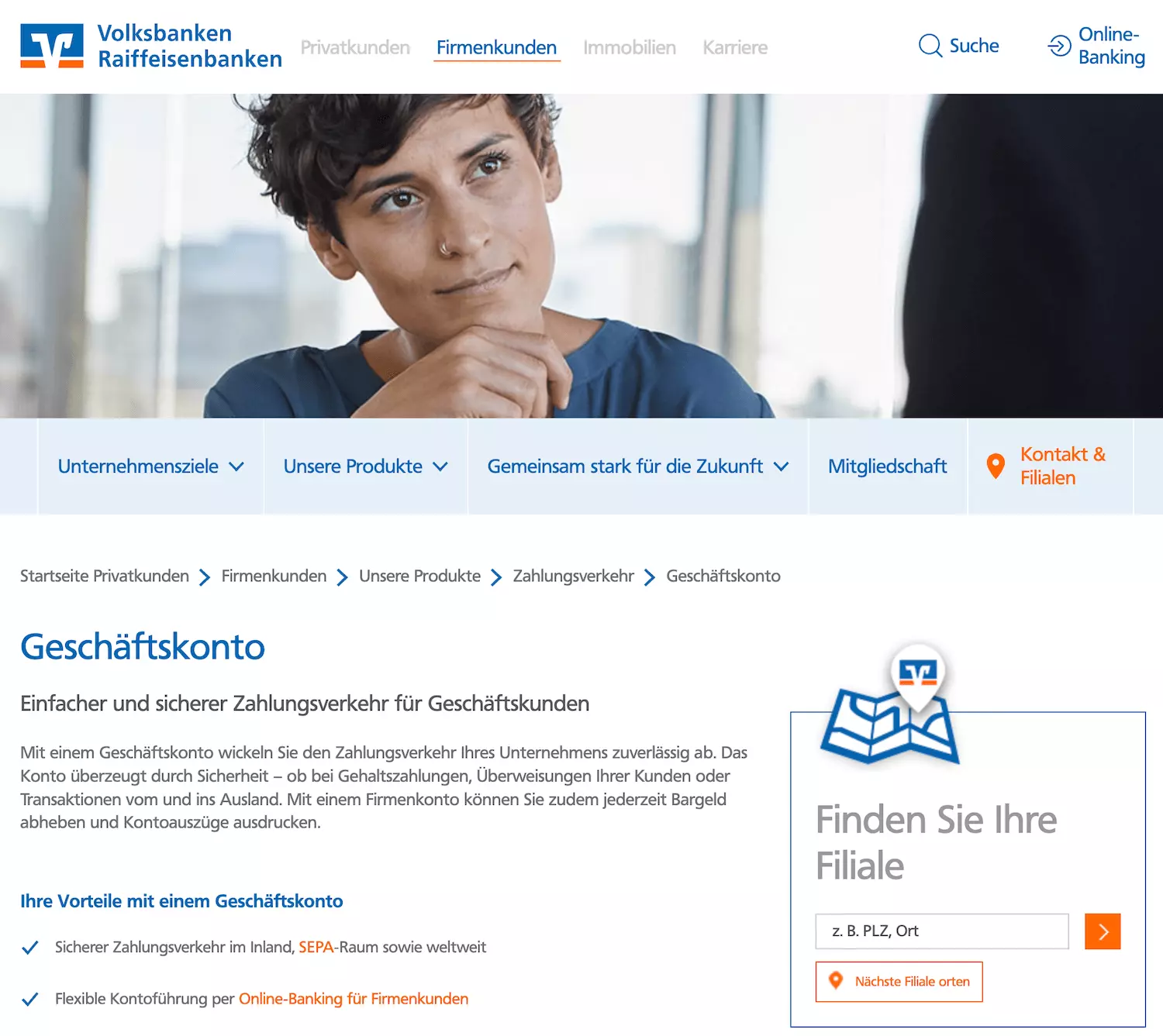 Volksbank Geschäftskonto